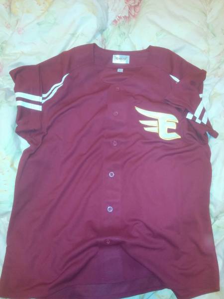 楽天イーグルスFC特典刺繍赤色ユニフォーム Lサイズ拍卖