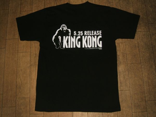 非売品★店頭用 映画 DVD RELESE KING KONG キングコングTシャツ拍卖