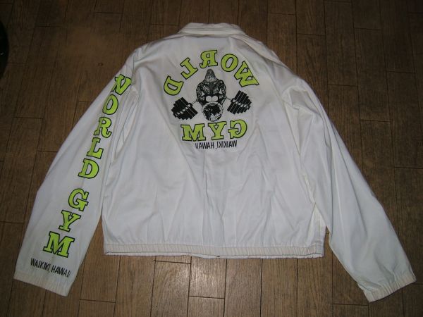 ボデイビル,プロレス,格闘技★ハワイ ワールドジム ジャケット緑拍卖