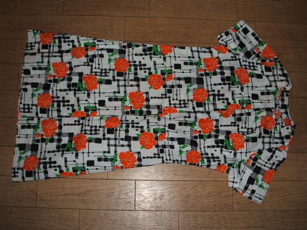 昭和レトロ★お嬢様、やまとなでしこ★ワンピース★薔薇柄&紺白拍卖