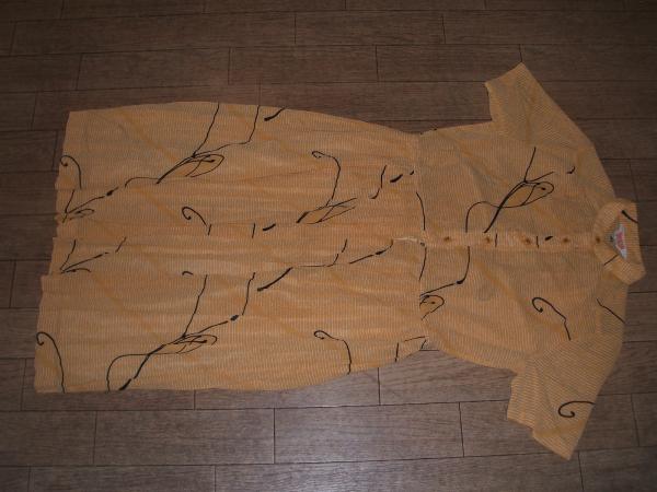 昭和レトロ★お嬢様、やまとなでしこ★ワンピース★縞模様黄&白拍卖