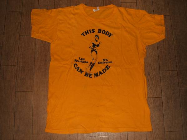 80'sUSA製★ボディビル俳優,ルーフェリグノ★超人ハルクTシャツ拍卖