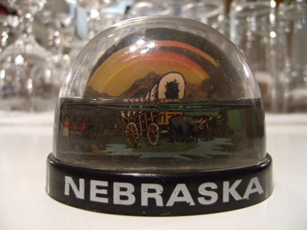 アメリカ ネブラスカ スノードーム★世界遺産 西部劇 自然 牛拍卖