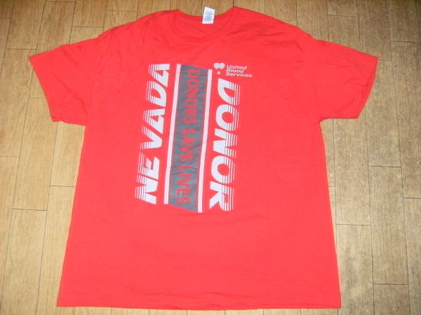非売品★アメリカ合衆国 ドナー提供者 USA 米国 赤十字 ネバダ州 献血 Tシャツ★救済拍卖