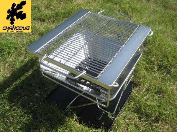 ★CHANODUG OUTDOOR★焚火台★Mサイズ★収納BAG付★焚き火台フルセット★BBQコンロ★バーベキューコンロ★キャンプ★アウトドア★5拍卖