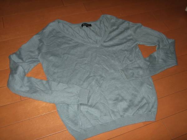 良品★イサベルマランエトワール Vネックコットンニット★0拍卖