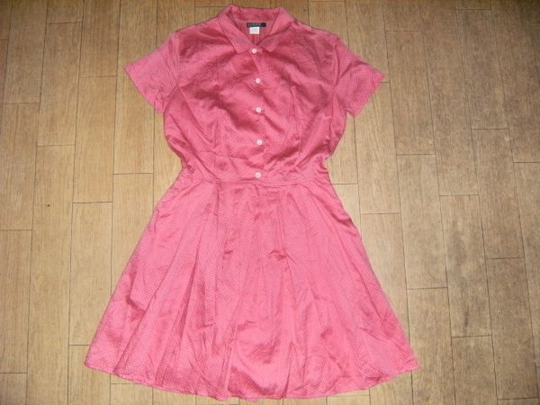 昭和レトロ★J.CREW お嬢様,チュニック,ワンピース/水玉×ピンク拍卖