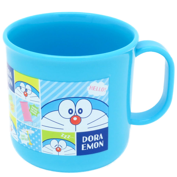 @【即決】◆ドラえもん プラカップ◆ プラスチック製コップ ブルー 電子レンジok 食洗機ok Ag+抗菌 200ml 歯磨き 食事 子ども用 // C-1拍卖