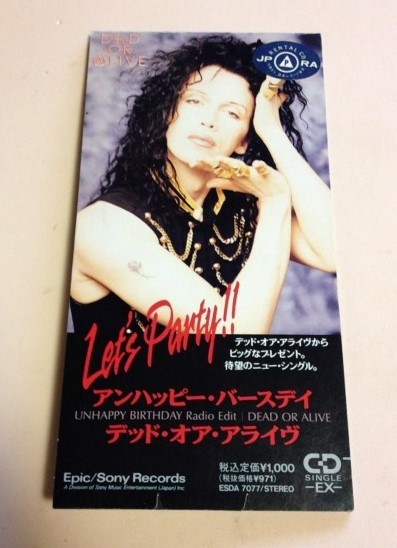 8cmCD デッドオアアライヴ(Dead Or Alive) 「アンハッピー・バースデイ(Unhappy Birthday)」 レンタル落ち拍卖