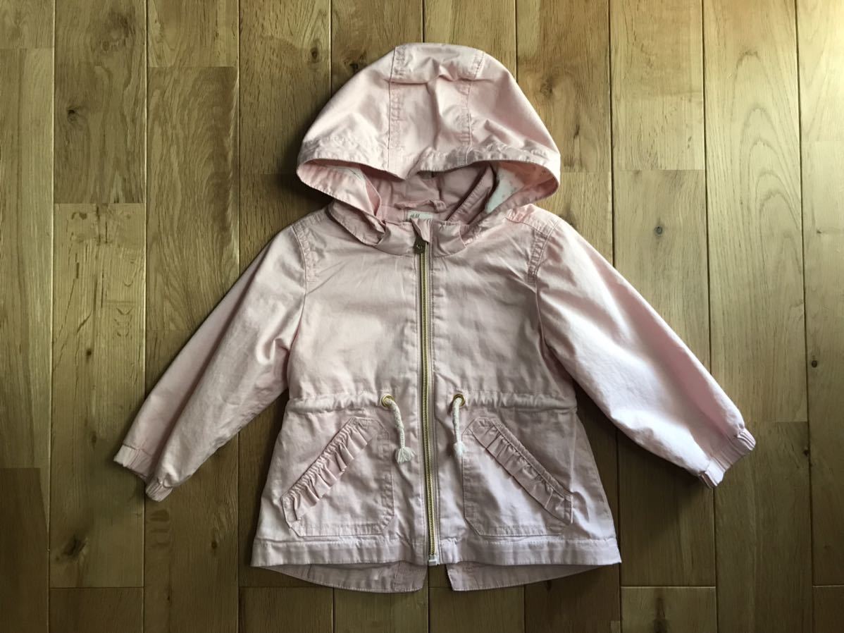 H&M 女の子 ベビー コットン ジャンパー アウター パーカー 74センチ拍卖