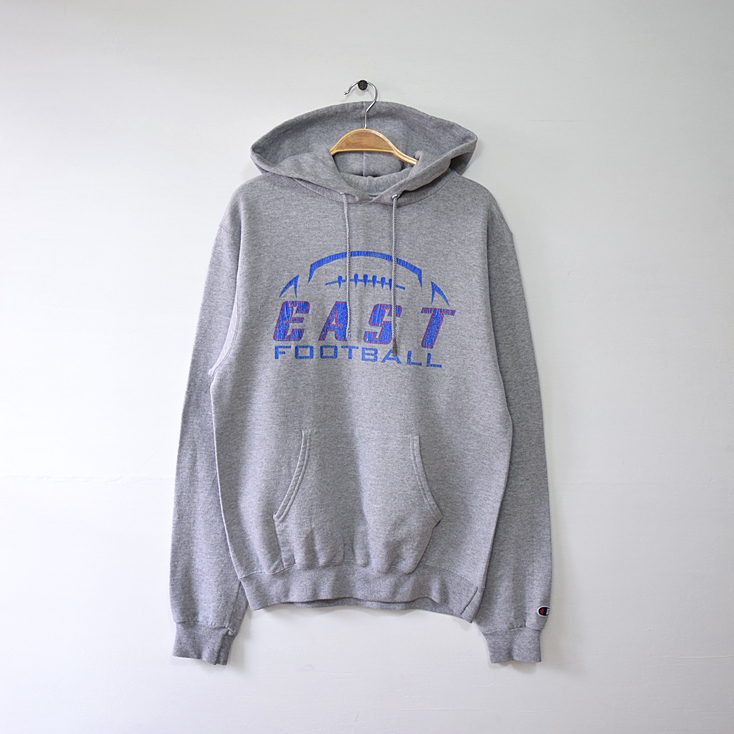 【送料無料】チャンピオン エコ オーセンティック フットボールロゴ スウェットパーカ メンズS トレーナー Champion 古着 CG0090拍卖