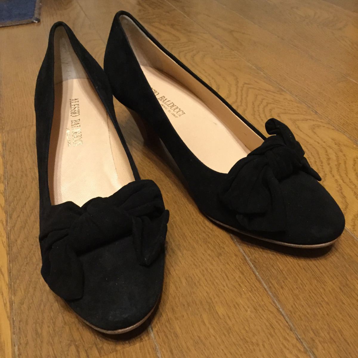 ALESSIO BALDUCCI アレッシオ バルドゥッチ パンプス ヌバック スエード サイズ37.5 24~24.5cm イタリア製 未使用拍卖