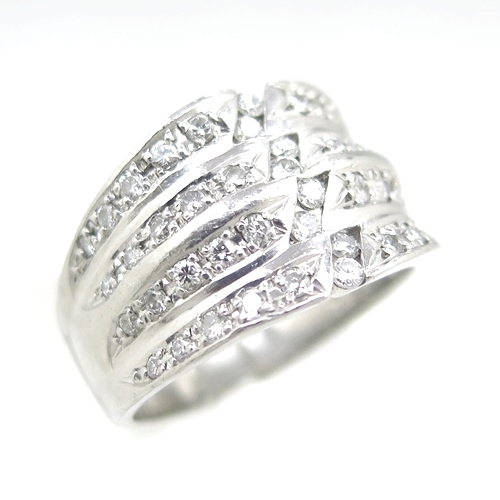 Pt900 ★リング ◇ダイヤモンド0.770ct ●17号【中古】/10020735拍卖