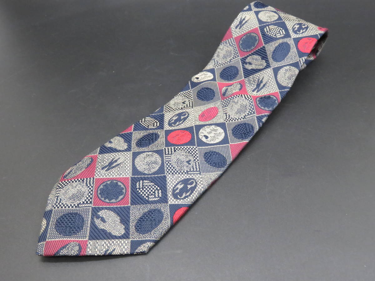ISSEI KAN ネクタイ 和 文様 柄 ビジネス スーツ 服飾小物 ブランド R31310拍卖