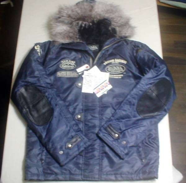 新品 Von Dutch(ボンダッチ)ツイルWJ24JKT/メンズ紺サ拍卖