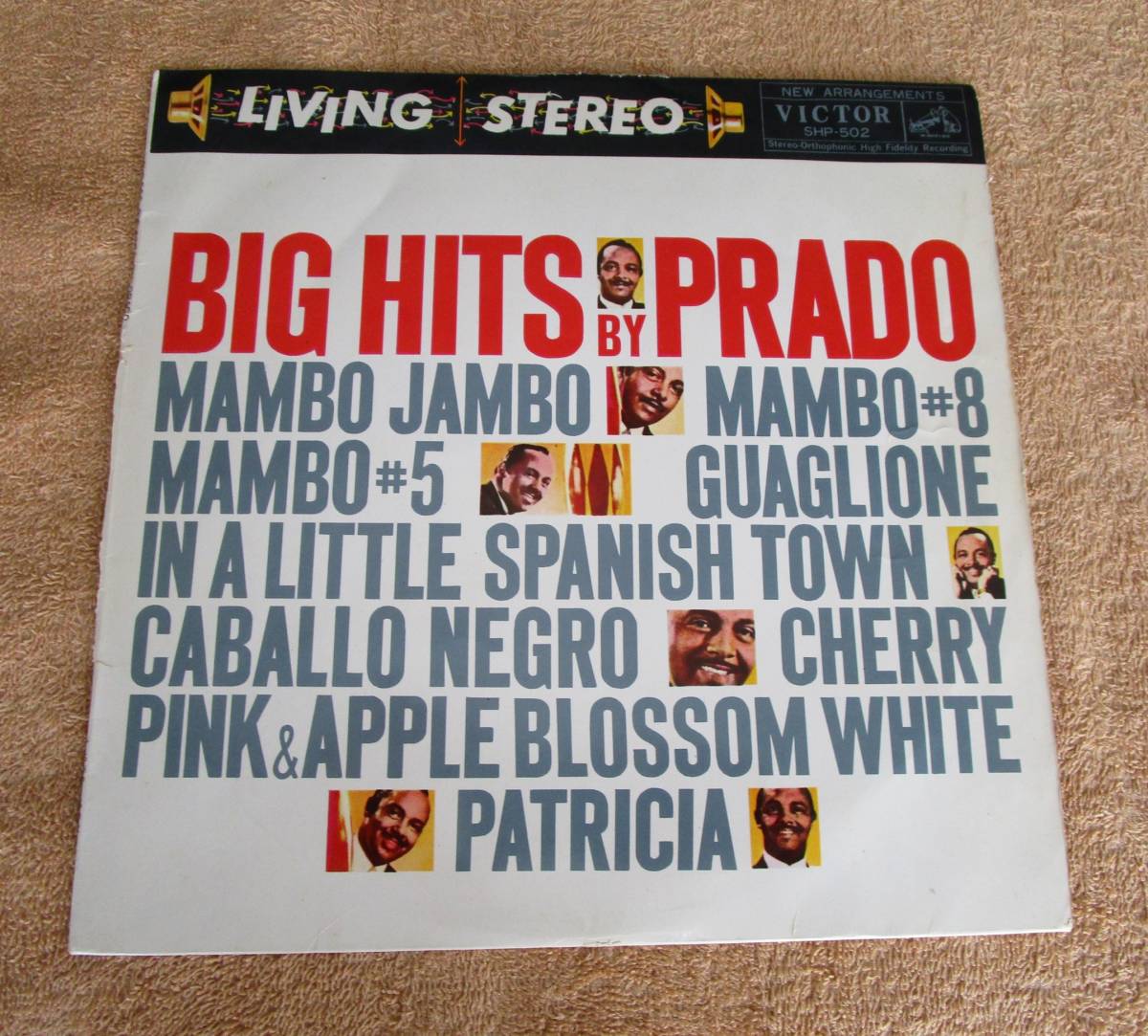 LP 10インチ 国内盤 マンボ ペレス・プラード楽団「ビッグ・ヒット・バイ・プラード」(ビクター SHP502) 「セレソ・ローサ」拍卖