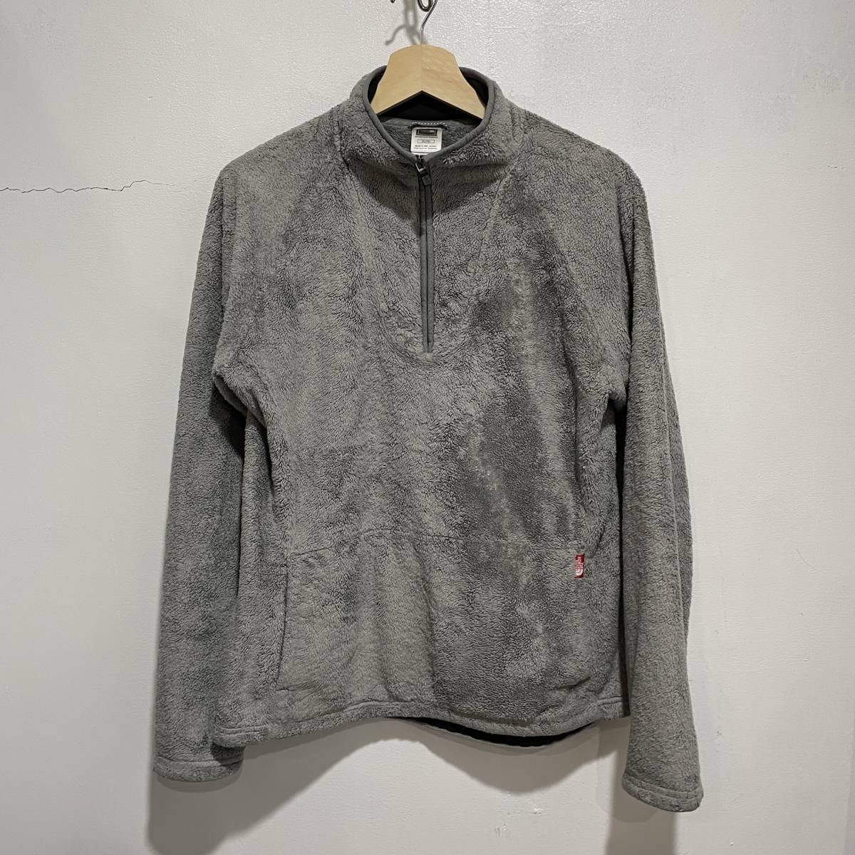 ☆送料無料☆THE NORTH FACE☆ノースフェイス☆ハーフジップボアフリース☆プルオーバー☆レディースXL☆グレー☆J21拍卖