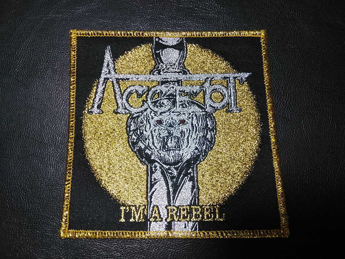 ACCEPT 刺繍パッチ ワッペン I'm a rebel / metallica anthrax motorhead helloween slayer iron maiden judas priest拍卖