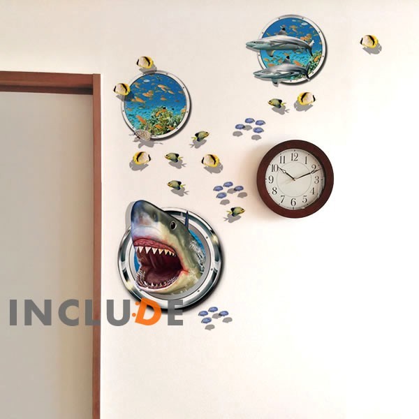 ウォールステッカー サメ 鮫 シャーク ジョーズ 海の支配者 海の王者 強い 衝撃 インパクト サメこわっ 凶暴 ホオジロザメ拍卖