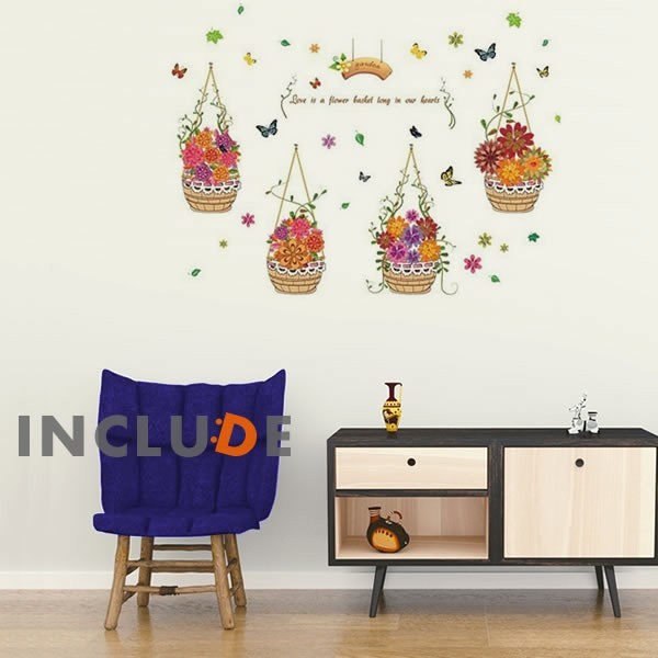 ウォールステッカー アイビー ハンギング グリーン 壁掛け 吊り下げ オーナメント エアプランツ スカイプランター拍卖