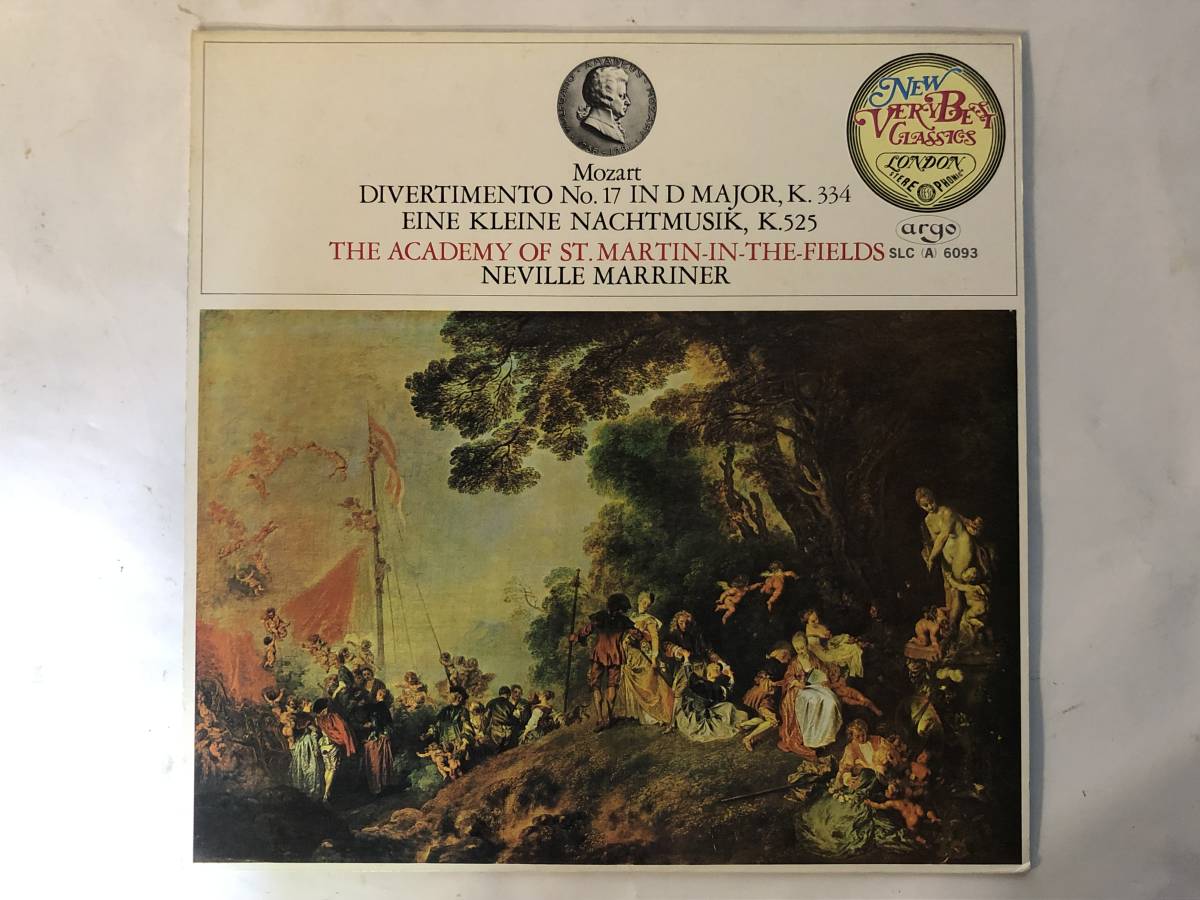 11120S 12inch LP★ネヴィル・マリナー/THE ACADEMY/MOZART/DIVERTIMENTO No.17★SLC 6093拍卖