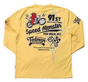 テッドマン/ロンT/カスタード/XL/TDLS-341/エフ商会/カミナリモータース拍卖