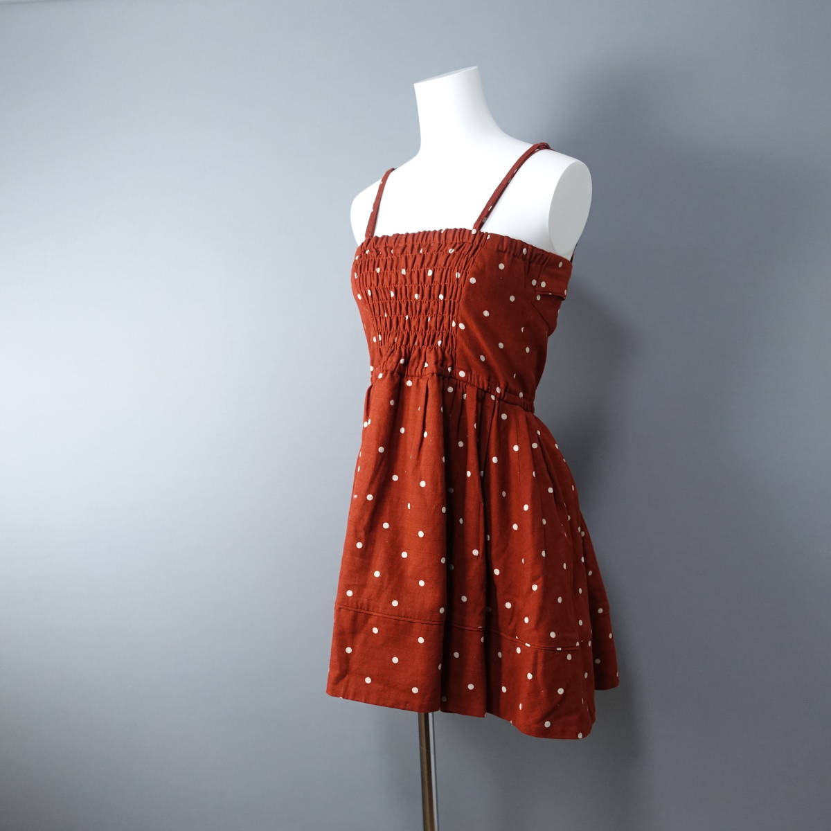 snidel/スナイデル /F/日本製/水玉ワンピース/レッド/赤/レディース拍卖