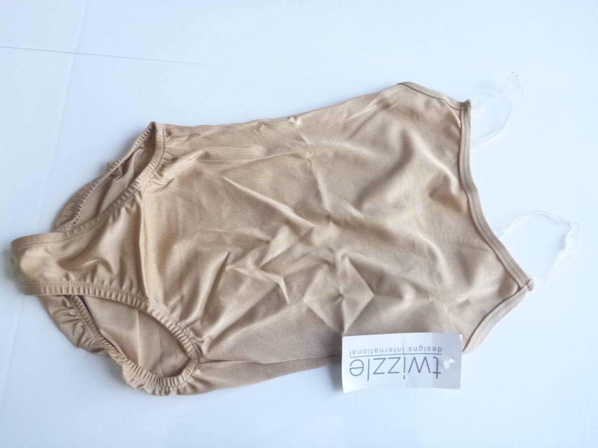 6700円 新品 tsizzle ツイズル ★キャミソール ボディースーツ クリアストラップ フィギュアスケート 140拍卖