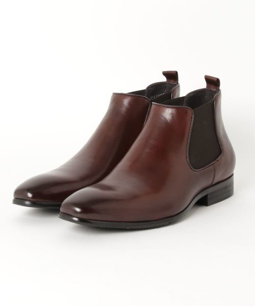 超激レア!! アラウンドザシューズ 完売 本革 ブラッシュドカーフ チェルシーブーツ 42 ラス1!拍卖