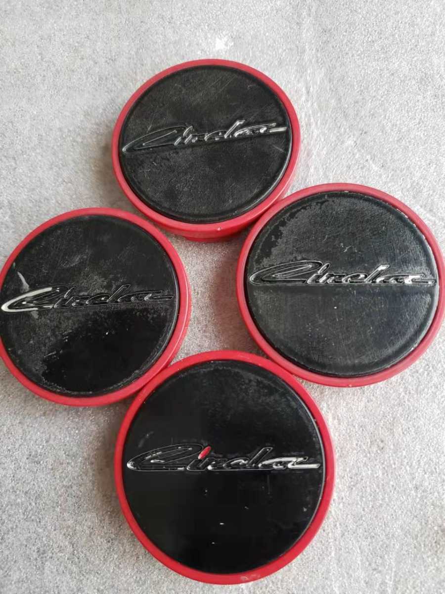 ≪118≫ サーキュラー ホイール用センターキャップ レッド 4枚拍卖