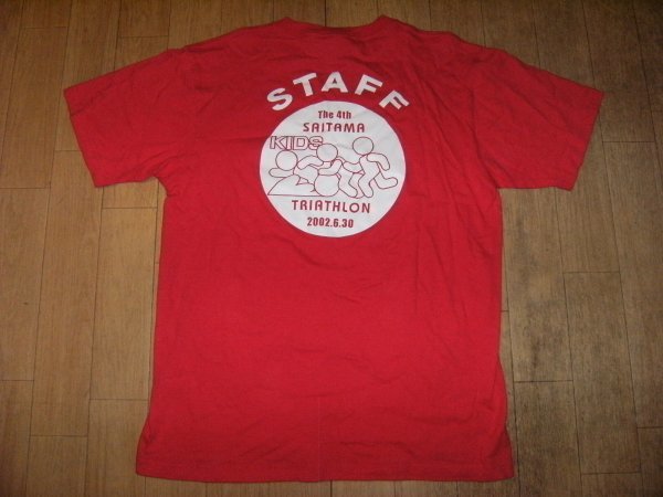 非売品★Coca Cola コカコーラ Tシャツ & STAFF TRIATHLON スタッフ トライアスロン Tシャツ★マラソン 自転車 水泳 競技 大会 スポーツ拍卖