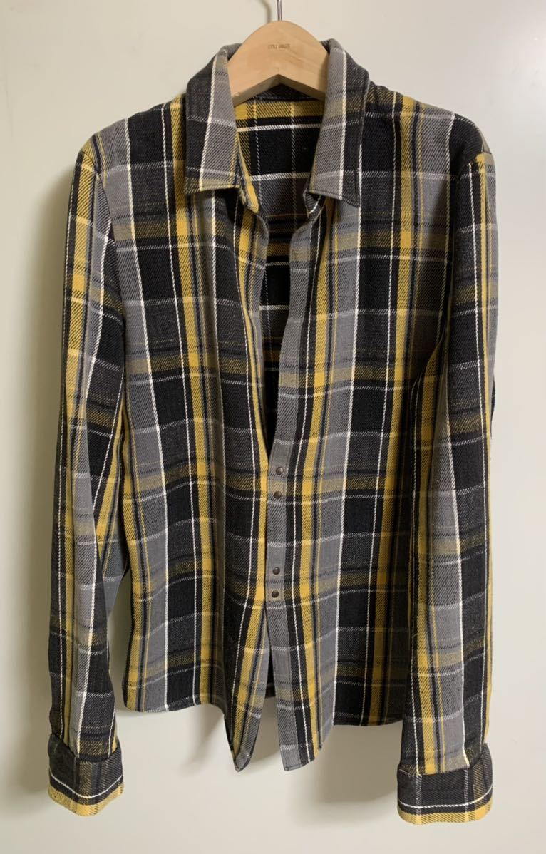 【美品】attack the mind 7 チェックフックシャツ【2】アタックザマインドセブン(検 1piu ma+ junhashimoto akm wjk カルペディエム拍卖