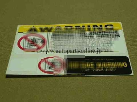 エアバッグ ラベル サンバイザー 北米 US ステッカー コーション エアーバック バイザー スバル レガシィ アウトバック WRX インプレッサ拍卖