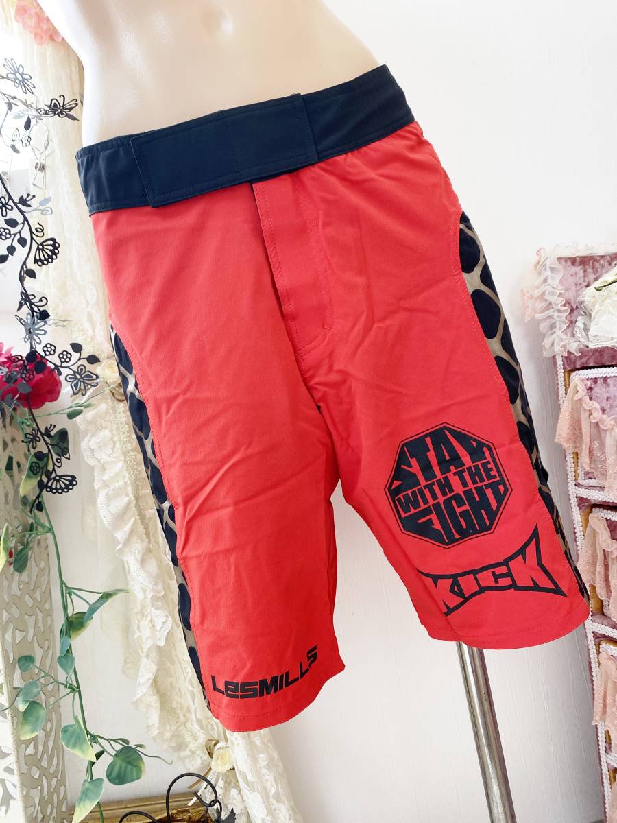 メンズSサイズ:コナミスポーツ&ライフ◆ファイティングショーツ:赤 定価:6,000税込拍卖