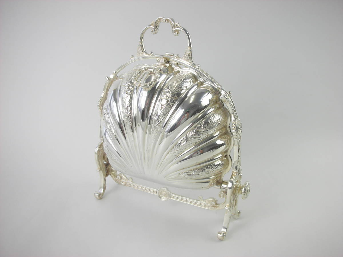 希少!アンティーク19世紀英国シェフィールド ヴィクトリア期 シルバープレート ビスケットウォーマー★SILVER シルバー拍卖