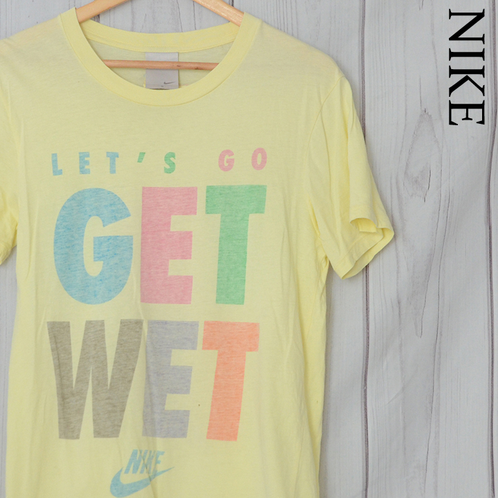ST2215 ナイキ NIKE TEE Tシャツ S 肩45 GET WET メール便可 xq拍卖