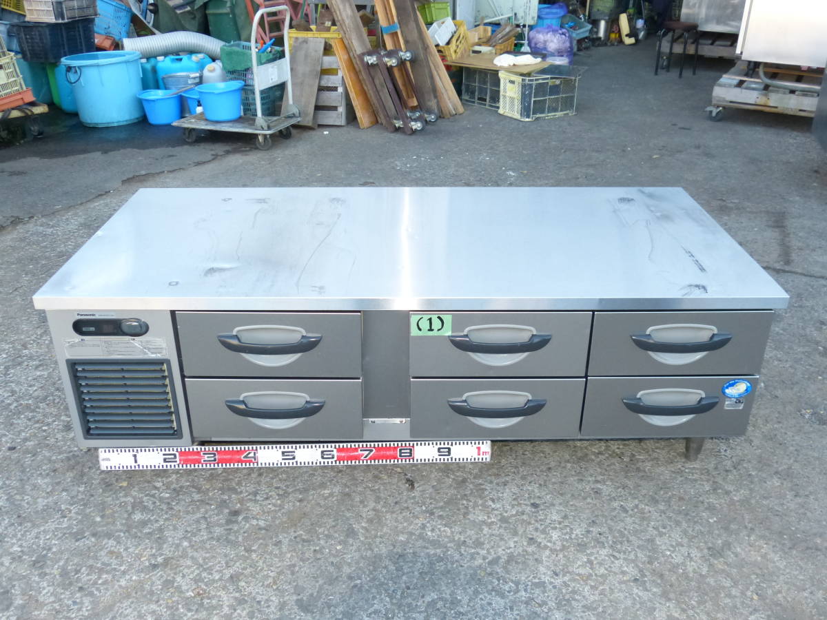 ★① パナソニック ドロワー業務用冷蔵庫 SUR-DG1671-2A 2015年 114L 1630×770× H550mm 100V ★ 拍卖