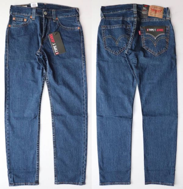 定価12000 新品 リーバイス 52489-0010 W28 L32 TYPE1 502 テーパー インディゴ ダークユーズド ストレッチデニム LEVIS拍卖