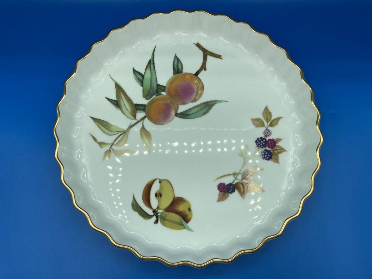 【未使用 箱あり】ROYAL WORCETER ウースター(英国4大名窯)★EVESHAM イヴシャム ★ディッシュ プレート ★サイズ 275×高さ35mm拍卖