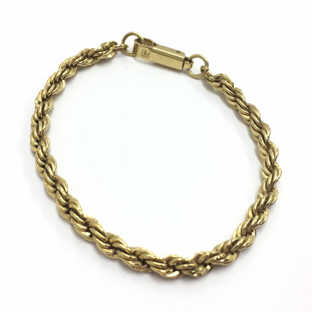 【腕輪】全長約20cm ブレスレット シンプル 縄のようなデザイン アクセサリー 金色拍卖