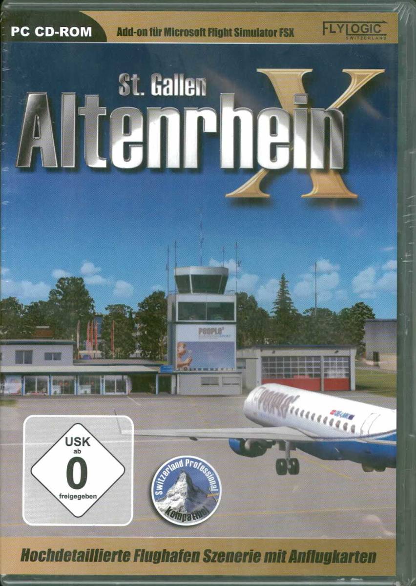 新品 Altenrhein X (FSX) スイス ザンクト・ガレン アルテンハイン空港 アドオンソフト拍卖