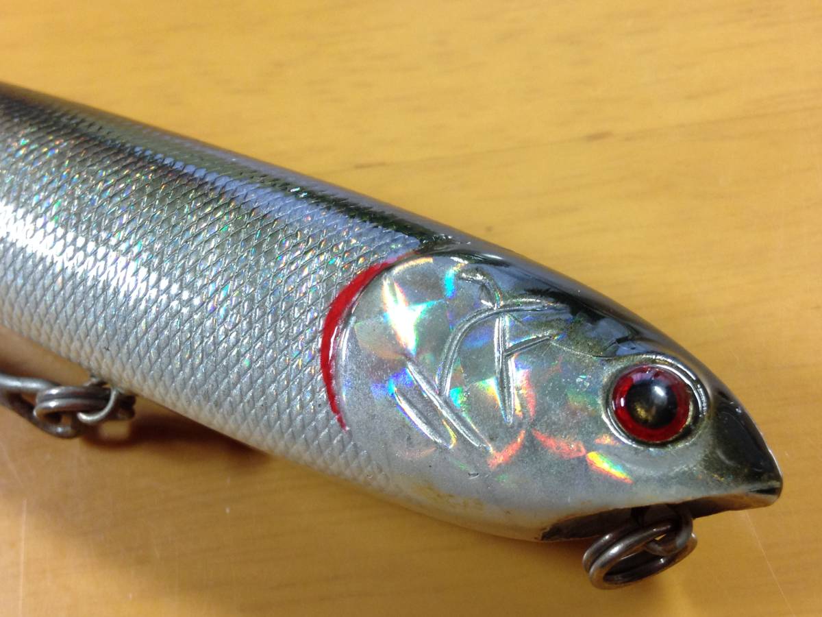 メーカー不明 ソルト ペンシルベイト ブラックシルバー 検索用 シーバス 青物 #18-2808拍卖