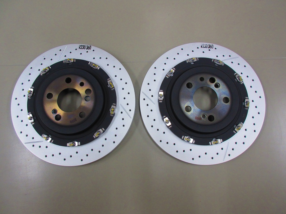 BREMBO製 ベンツ R230 SL65AMG リアブレーキローター 左右 純正OEM品 リヤブレーキディスク 230-423-1412 ブレンボ製拍卖