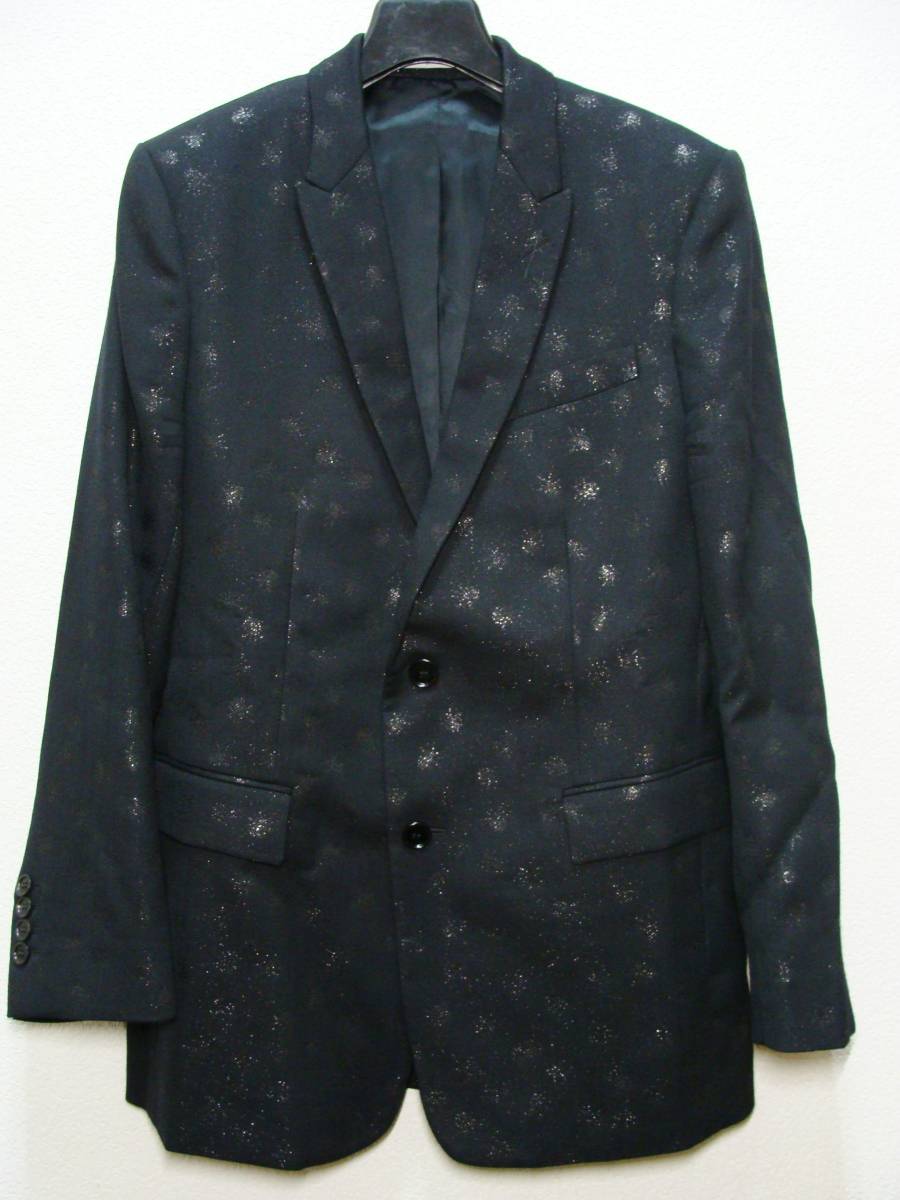 Dior HOMME ディオール オム ◇ シャドー ジャガード bee ビー 総 柄 ラメ 糸 テーラード ジャケット拍卖