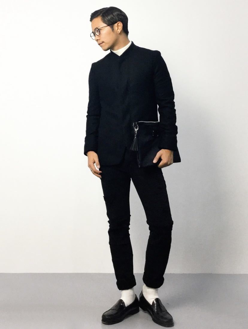 定価26400円 ステュディオス ウールジャージリブジャケット L拍卖