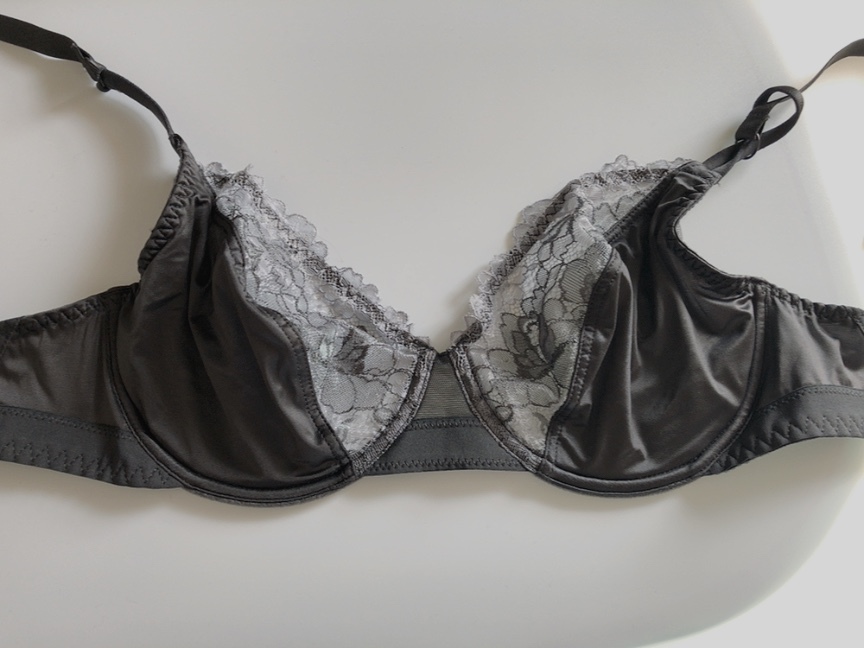 70C☆Maison Lejaby レジャビ 海外高級ランジェリーブラ グレー拍卖