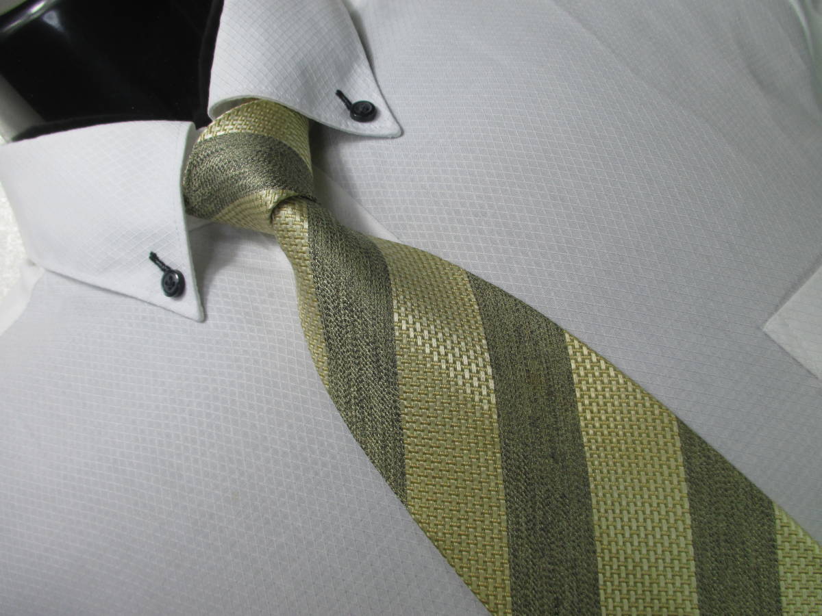 ☆ネクタイ◆フィラ FILA ◆ストライプ柄・ベージュ系☆第24弾ブランドがいっぱい☆24-132☆拍卖