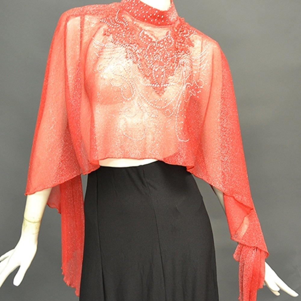 新品●パーティーの主役になれる◎ラメストール レッド 出品は画像1赤です拍卖