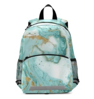 大理石風デザイン カラフル リュックサック デイパック 子供用【4~6】拍卖