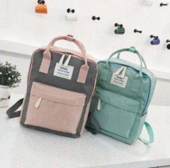 スクエア パステル 大容量 リュックサック デイパック レディース【1~3】拍卖